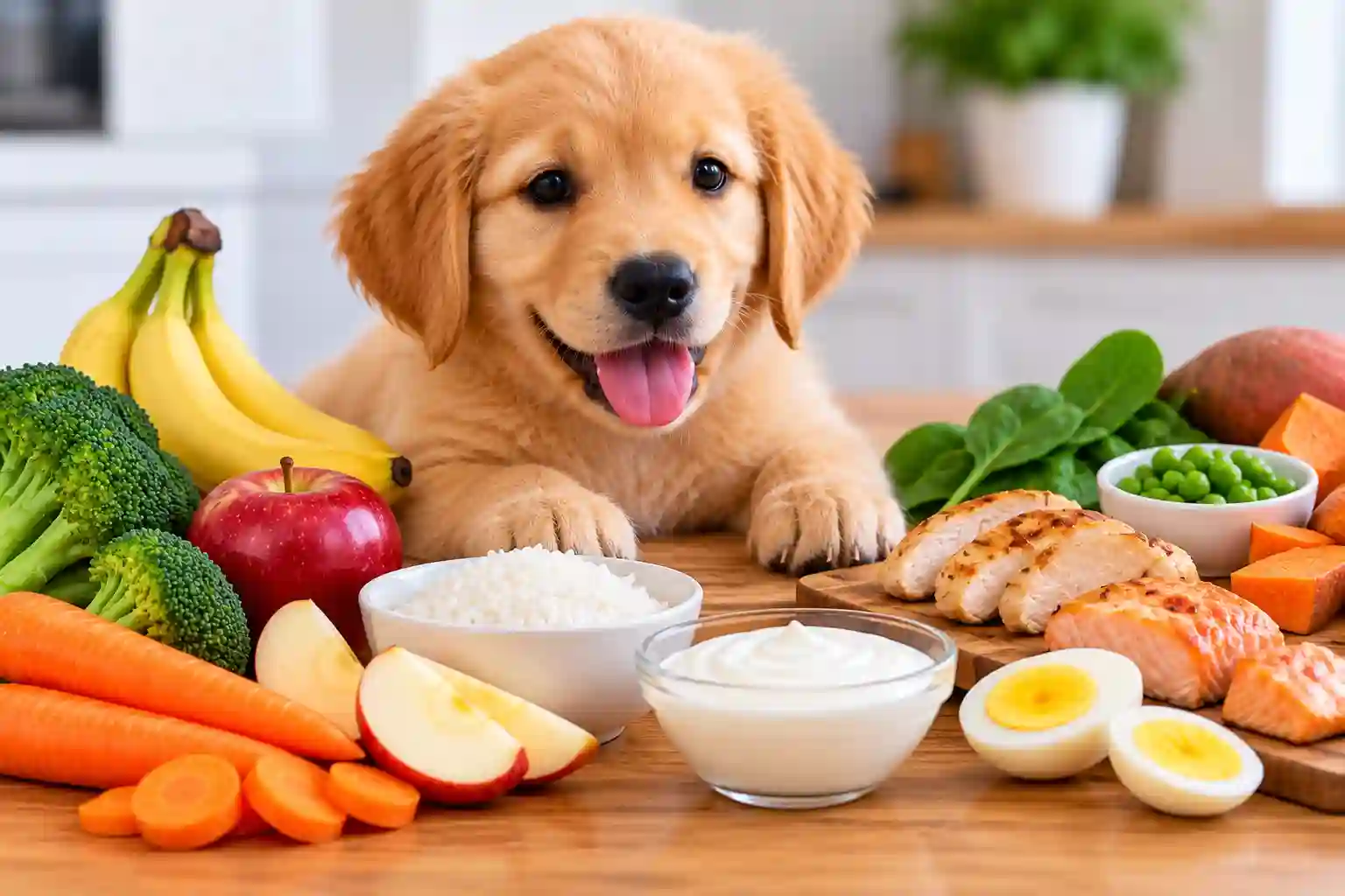 What Human Food Can Puppies Eat